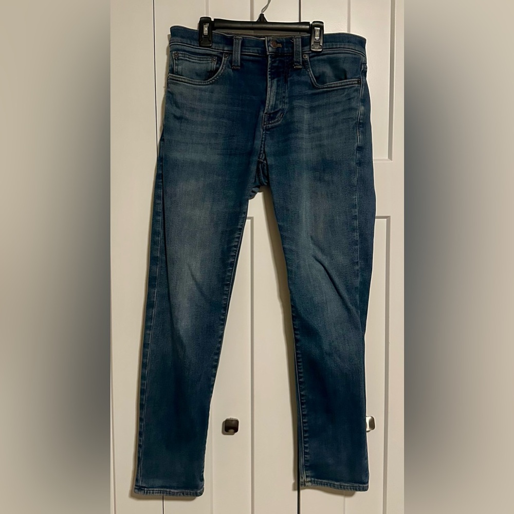 Madewell Dark Blue Slim Straight Jeans